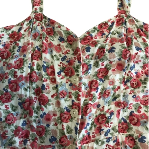 Urban Outfitters Staring At Stars Cross-back Romper 90s Floral Backless Playsuit - Picture 14 of 16